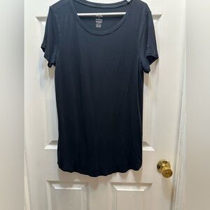 aerie Black Short Sleeve Crewneck Tee